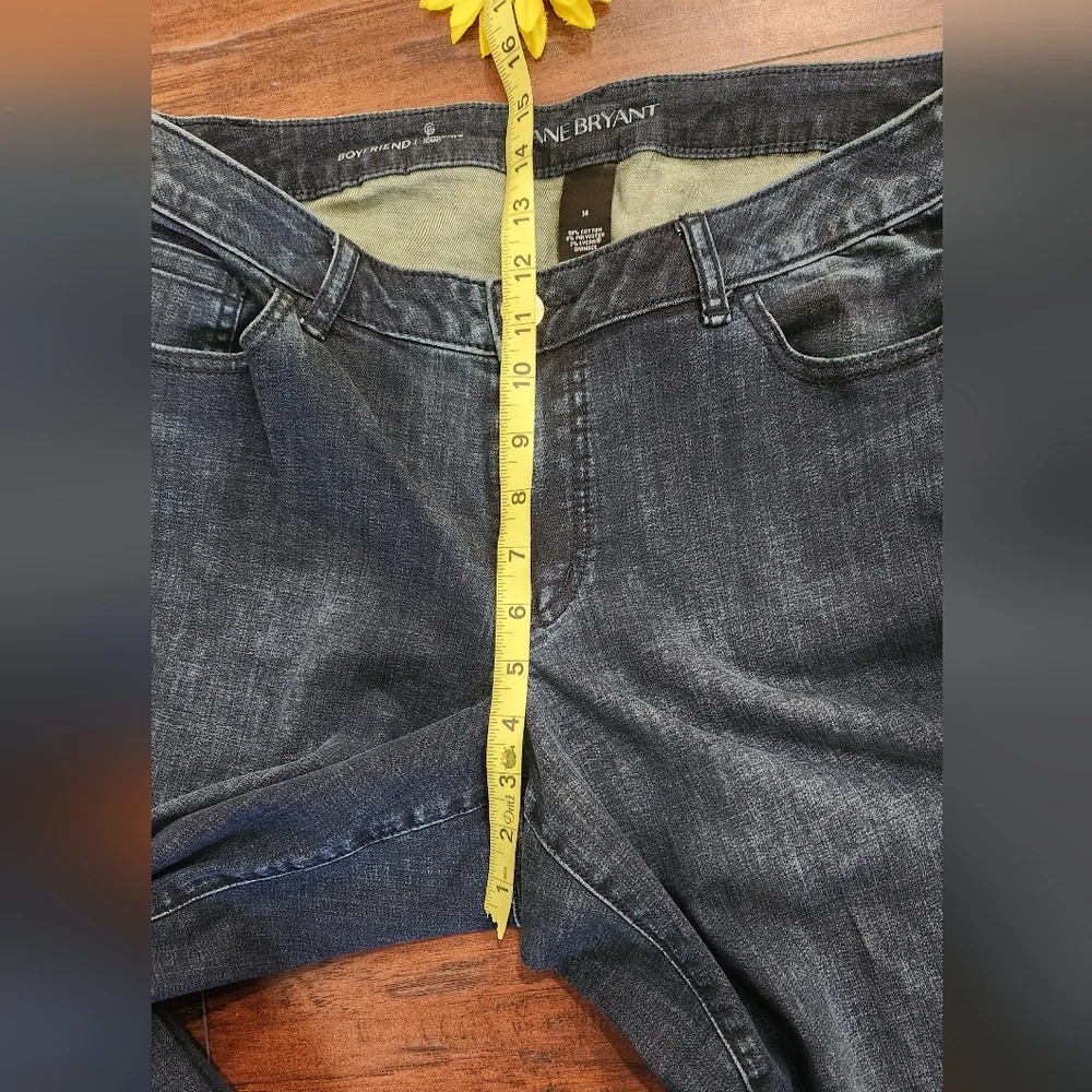 Lane BRYANT BOYFRIEND GENIUS FIT Dark Blue Jeans ♠️🌀